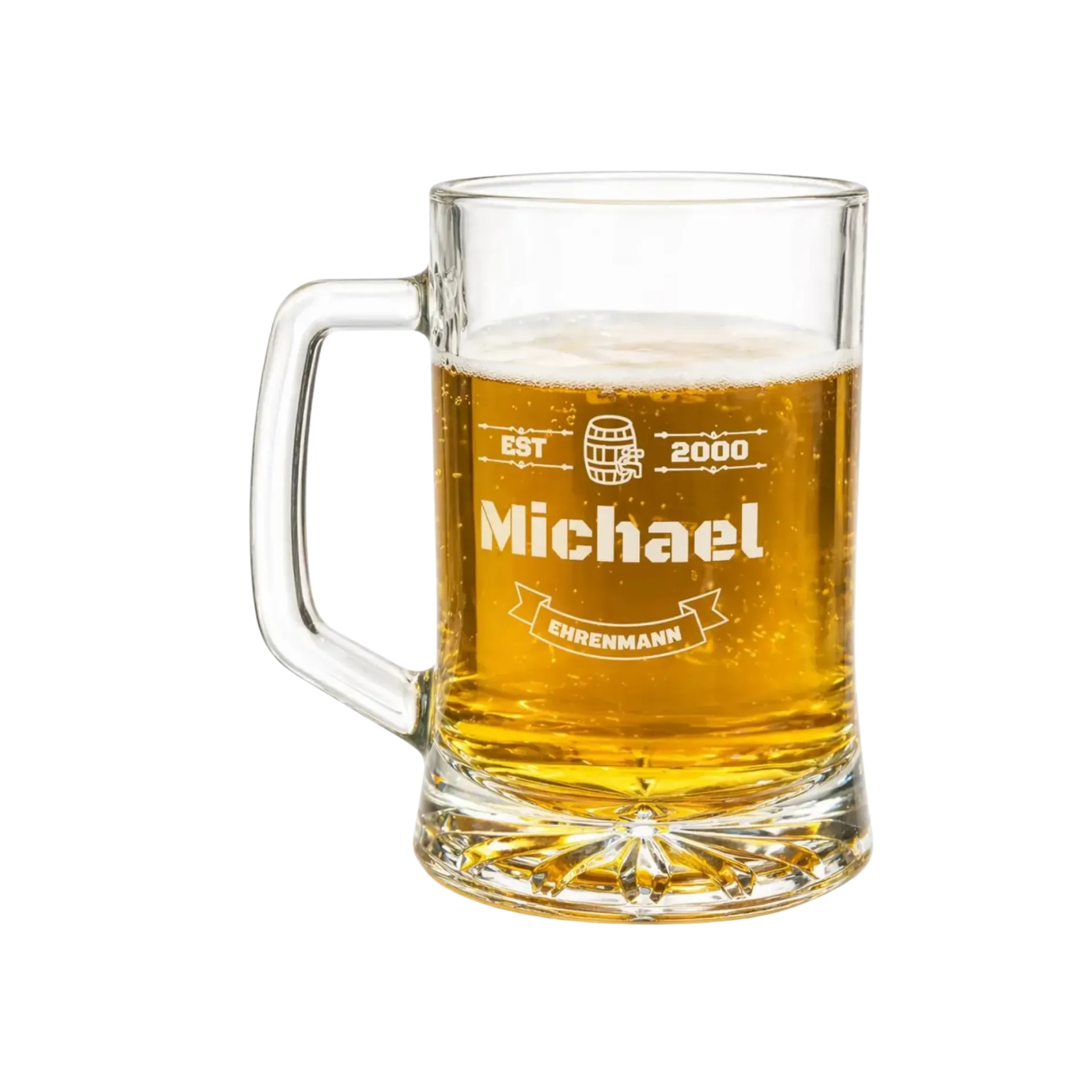 Personalisiertes Bierglas mit Gravur